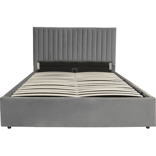 Cama com caixa Mia - 160 x 200 cm - Cinza