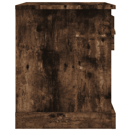 vidaXL Mesa de cabeceira 2 pcs derivados de madeira carvalho fumado