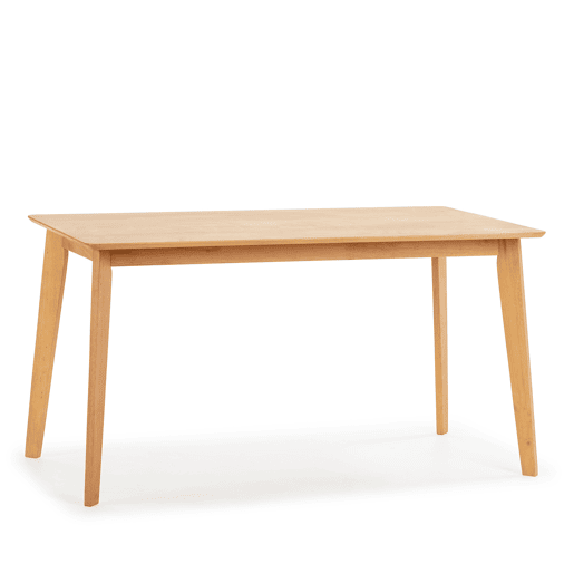 Conjunto de mesa 140x80 cm e 4 cadeiras de jantar Rustic Carvalho