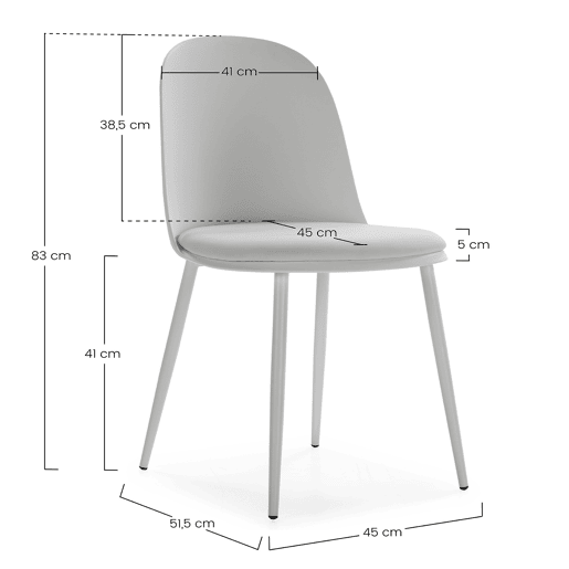 Conjunto de mesa 120x80 cm e 4 cadeiras de jantar Kana Verde