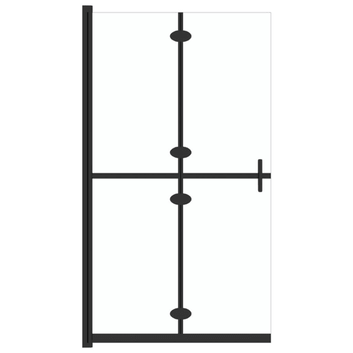 vidaXL Divisória chuveiro dobrável 80x190 cm vidro transparente ESG vidaXL Divisória chuveiro dobrável 80x190 cm vidro transparente ESG
