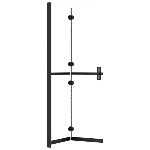 vidaXL Divisória chuveiro dobrável 80x190 cm vidro transparente ESG vidaXL Divisória chuveiro dobrável 80x190 cm vidro transparente ESG
