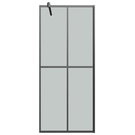 vidaXL Divisória chuveiro cprateleira 90x195 vidroalumÃnio ESG preto vidaXL Divisória chuveiro cprateleira 90x195 vidroalumÃnio ESG preto