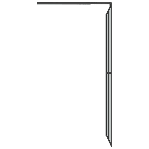 vidaXL Divisória chuveiro cprateleira 90x195 vidroalumÃnio ESG preto vidaXL Divisória chuveiro cprateleira 90x195 vidroalumÃnio ESG preto