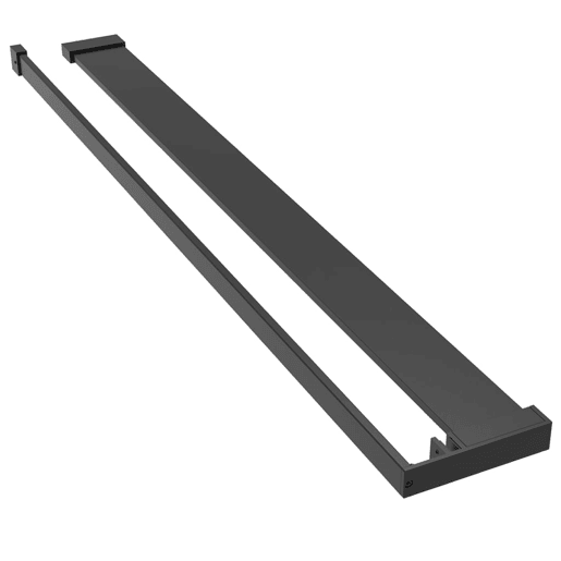 vidaXL Divisória chuveiro cprateleira 90x195 vidroalumÃnio ESG preto vidaXL Divisória chuveiro cprateleira 90x195 vidroalumÃnio ESG preto
