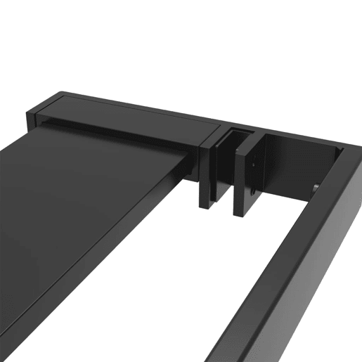 vidaXL Divisória chuveiro cprateleira 90x195 vidroalumÃnio ESG preto vidaXL Divisória chuveiro cprateleira 90x195 vidroalumÃnio ESG preto