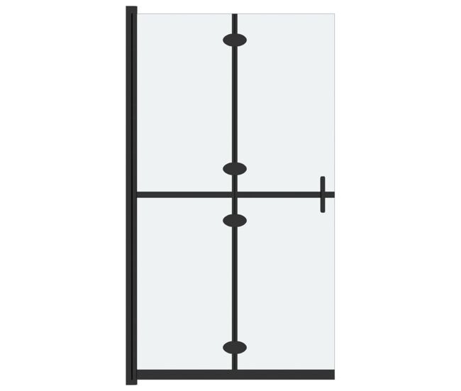 Vidaxl mampara de ducha plegable vidrio esg esmerilado 90x190 cm