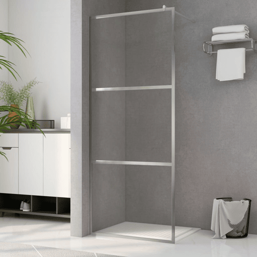 vidaXL Divisória de chuveiro 140x195 cm vidro transparente ESG vidaXL Divisória de chuveiro 140x195 cm vidro transparente ESG