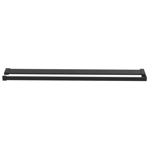 vidaXL Divisória chuveiro cprateleira 90x195 vidroalumínio ESG preto