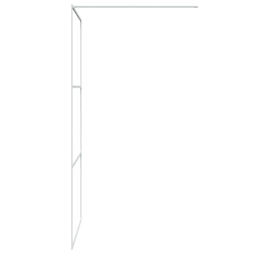 vidaXL Divisória de chuveiro prateado 100x195cm vidro ESG transparente