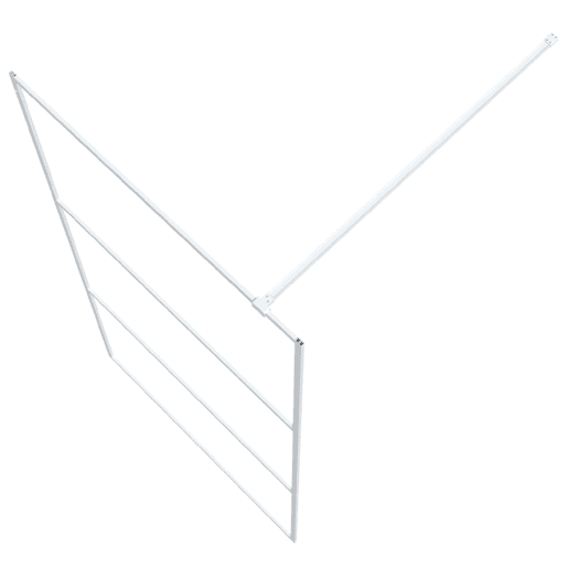 vidaXL Divisória de chuveiro prateado 100x195cm vidro ESG transparente
