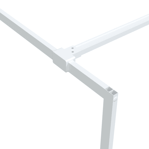 vidaXL Divisória de chuveiro prateado 100x195cm vidro ESG transparente