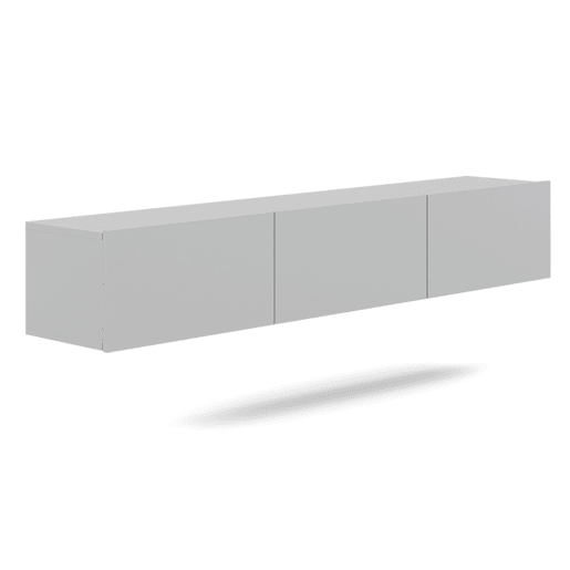 Móvel para televisor de parede com 3 portas Idao 180 cm branco