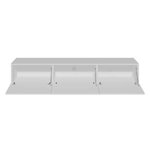 Móvel para televisor de parede com 3 portas Idao 180 cm branco