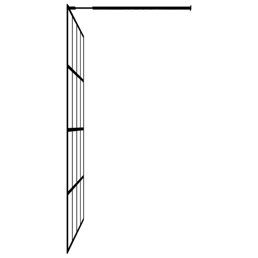 vidaXL Divisória chuveiro cprateleira 90x195 vidroalumÃnio ESG preto vidaXL Divisória chuveiro cprateleira 90x195 vidroalumÃnio ESG preto