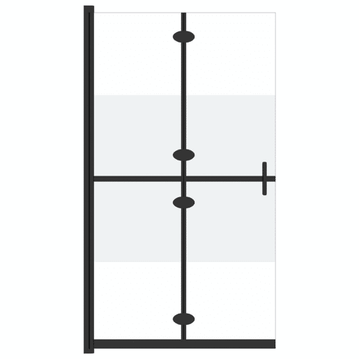vidaXL Divisória chuveiro dobrável 70x190 cm meio vidro fosco ESG vidaXL Divisória chuveiro dobrável 70x190 cm meio vidro fosco ESG