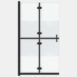 vidaXL Divisória chuveiro dobrável 70x190 cm meio vidro fosco ESG