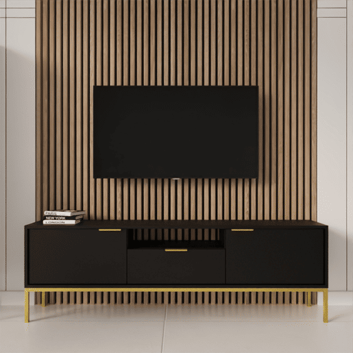 Móvel TV 135 cm Seattle Preto Móvel TV 135 cm Seattle Preto