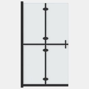 vidaXL Divisória chuveiro dobrável 70x190 cm vidro fosco ESG