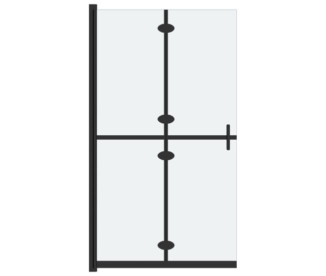 Vidaxl mampara de ducha plegable vidrio esg esmerilado 70x190 cm