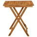 Comedor de jardín plegable 3 piezas madera maciza de acacia Comedor de jardín plegable 3 piezas madera maciza de acacia Marrón