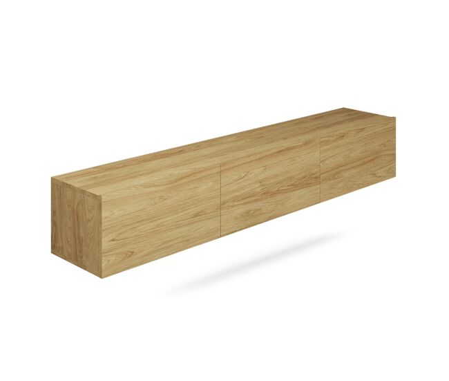 Mueble tv de pared 3 puertas 180 cm idao madera