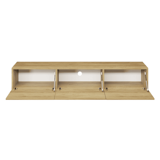 Móvel para televisão de parede com 3 portas Idao Wood, 180 cm