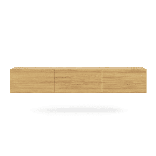 Móvel para televisão de parede com 3 portas Idao Wood, 180 cm