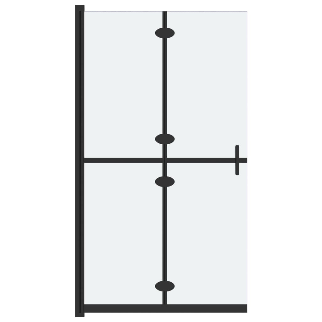 Vidaxl mampara de ducha plegable vidrio esg esmerilado 80x190 cm