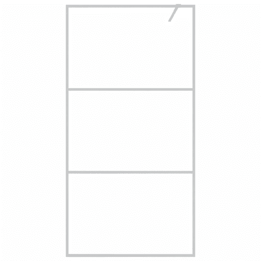vidaXL Divisória de chuveiro prateado 100x195cm vidro ESG transparente