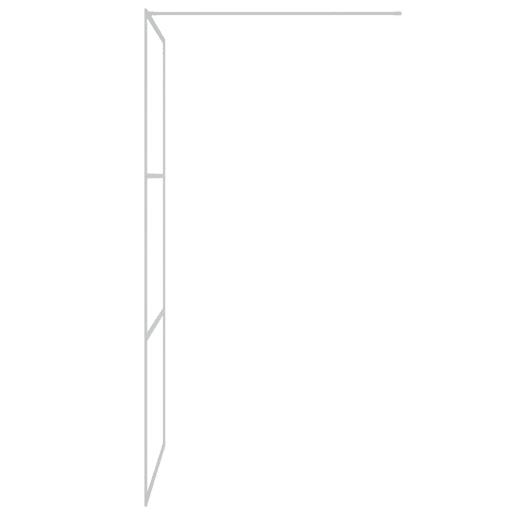 vidaXL Divisória de chuveiro prateado 100x195cm vidro ESG transparente