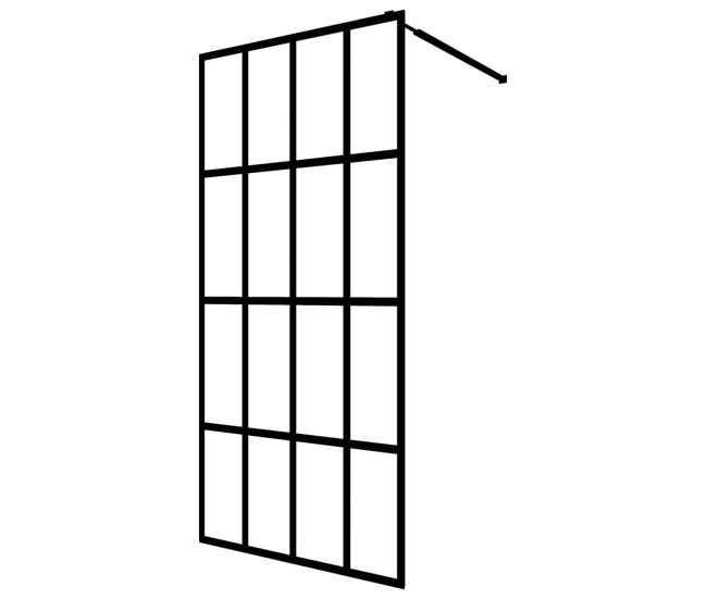Vidaxl mampara de ducha vidrio templado transparente 140x195 cm