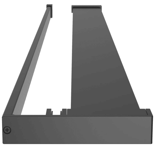 vidaXL Divisória chuveiro+prateleira 100x195 vidro ESGalumínio preto