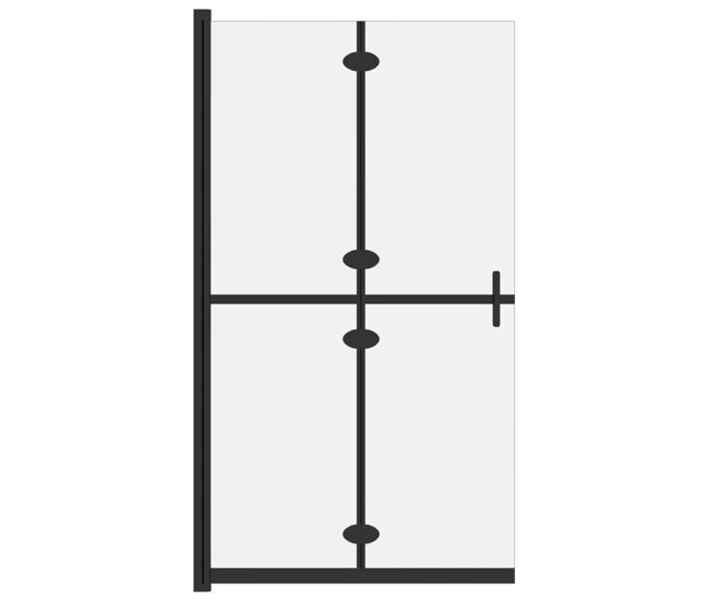 Vidaxl mampara de ducha plegable vidrio esg esmerilado 100x190 cm