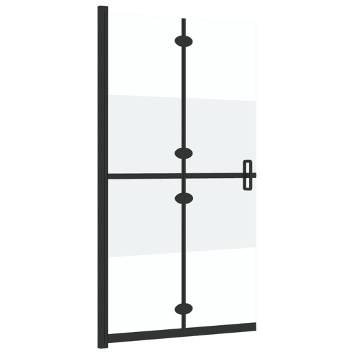 vidaXL Divisória chuveiro dobrável 110x190 cm meio vidro fosco ESG vidaXL Divisória chuveiro dobrável 110x190 cm meio vidro fosco ESG