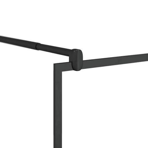 vidaXL Divisória chuveiro cprateleira 90x195 vidroalumÃnio ESG preto vidaXL Divisória chuveiro cprateleira 90x195 vidroalumÃnio ESG preto