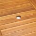 Comedor de jardín 9 piezas con cojines madera maciza de teca Comedor de jardín 9 piezas con cojines madera maciza de teca Blanco