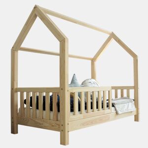 Cama cabana 90x190 barreira e base de ripas incluídas pés 10 cm Daisy Bois