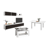 Pack salón con mesa de centro y mesa de comedor Arlet Artik Branco (Branco mate) - Ferrugem 200 x 43 x 41 cm
