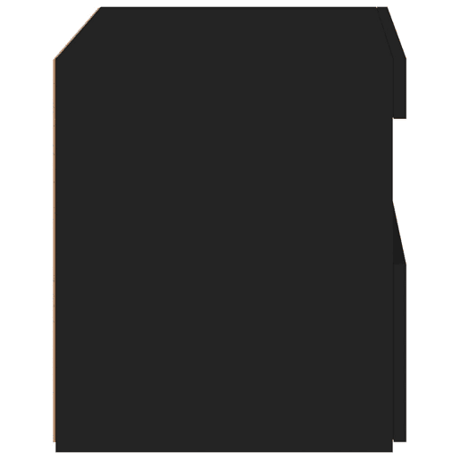 vidaXL Mesa de cabeceira com luzes LED 50x40x45 cm preto vidaXL Mesa de cabeceira com luzes LED 50x40x45 cm preto