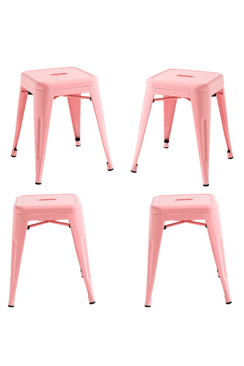 Pack 4 taburetes torix pequeños - rosa