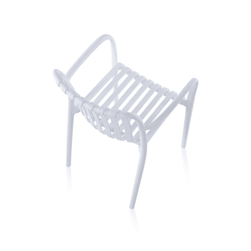 Pack 4 sillas exterior Jamie Arm Branco 57,5 x 81 x 55,5 cm