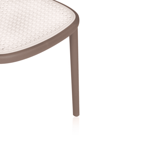 Pack 2 sillas de exterior Klux Taupé - rattan 45 x 84 x 45 cm