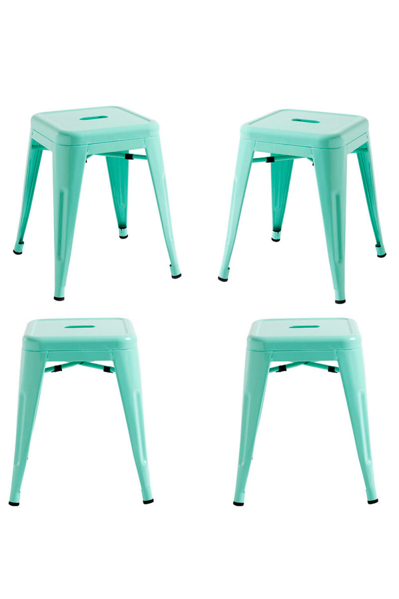 Pack 4 taburetes torix pequeños - verde menta