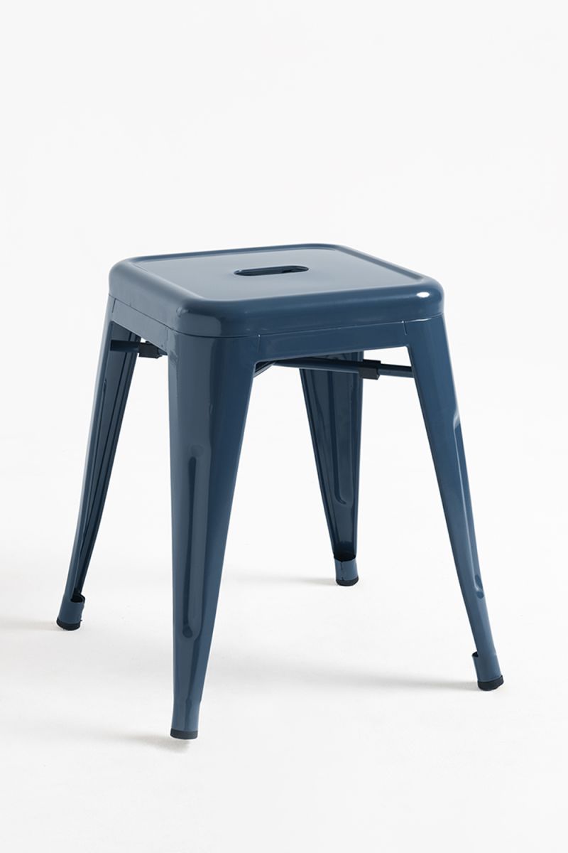 Taburete torix pequeño - azul petróleo