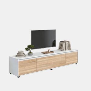 Salão Arlet Artik White (Branco mate) - Carvalho canadiano 200 x 43 x 41 cm