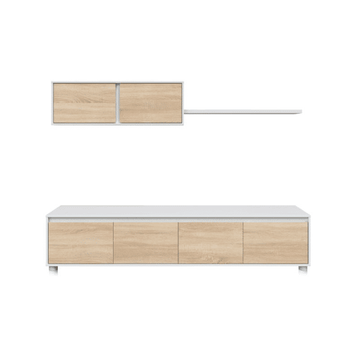 Salão Arlet Artik White (Branco mate) - Carvalho canadiano 200 x 43 x 41 cm