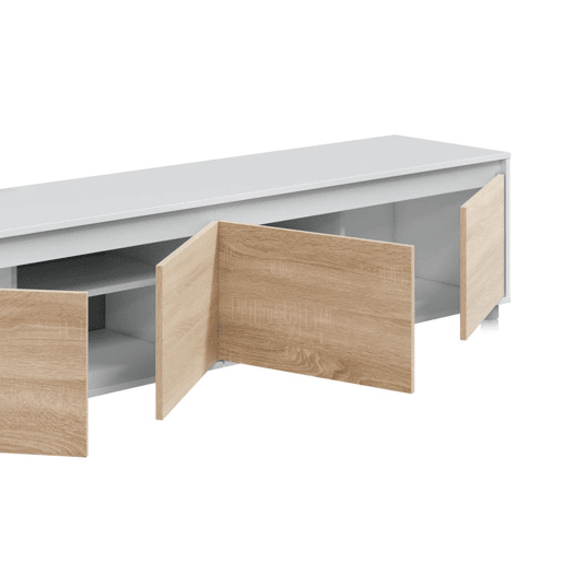 Salão Arlet Artik White (Branco mate) - Carvalho canadiano 200 x 43 x 41 cm