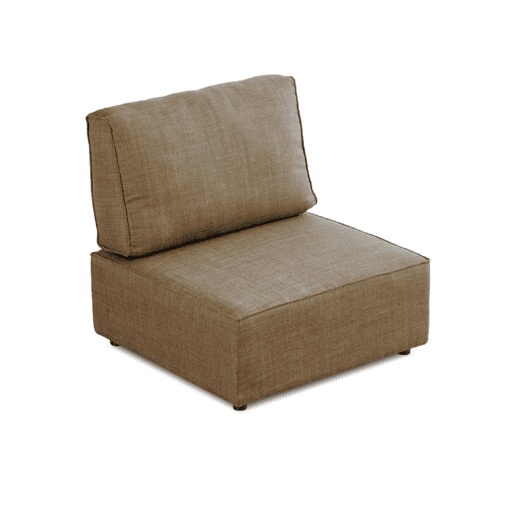 Sofá modular de 1 lugar Cubiq Beige 90 x 93 x 93 cm