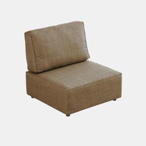 Sofá modular de 1 lugar Cubiq Beige 90 x 93 x 93 cm